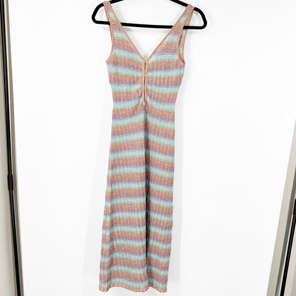 Misa Los Angeles Rosita Knit Striped Midi Dress - Picture 1 of 8